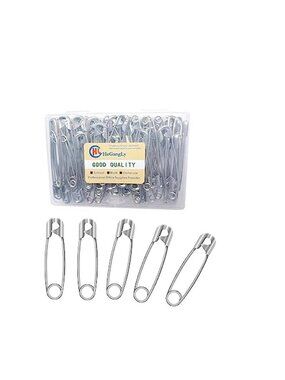 80Pcs 2.2in Heavy Duty Safety Pins Stainless Steel Sewing Laundry Use Baby Wear!